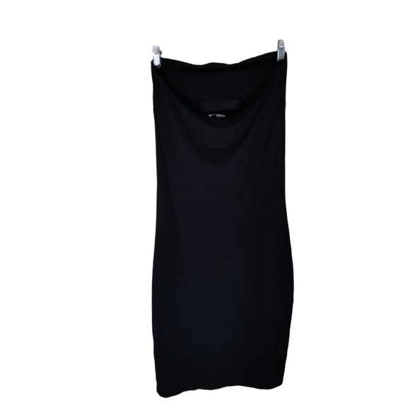 Wilfred Free Black Dress Tube Dress Bodycon Size Small Strapless Midi Dress - Picture 7 of 10